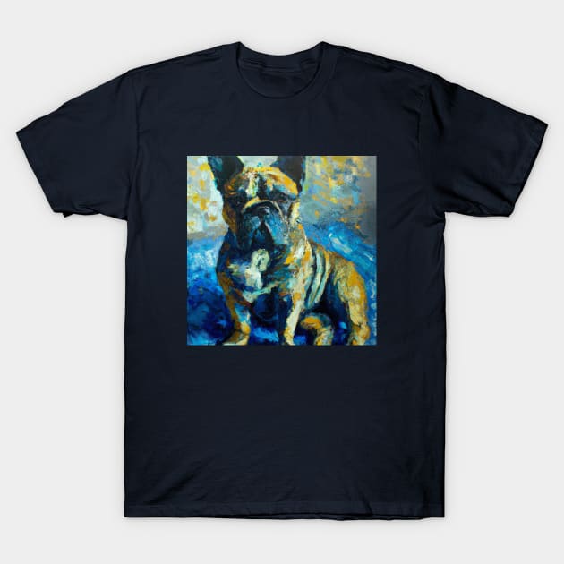 French Bulldog in the style of Van Gogh T-Shirt by Star Scrunch